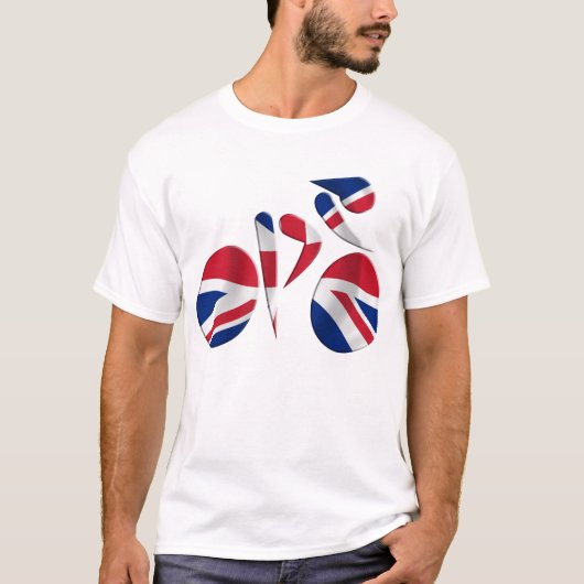 イギリス- GBのサイクリング Tシャツ (正面)