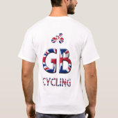イギリス- GBのサイクリング Tシャツ (裏面)