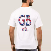 イギリス- GBのサイクリング Tシャツ (裏面)