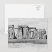 イギリス、Stonehenge ポストカード (正面/裏面)