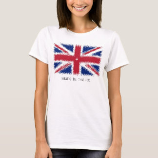 イギリス- Tシャツでなされるイギリスの旗 Tシャツ