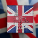 イギリスID154のフラグと素晴らしシンボル タイル<br><div class="desc">この愛国的なデザインは、ビッ素晴らしグベン、ロンドン橋、ダブルデッカーのトロリーバスのイメージを覆うイギリスの旗を特徴としモダンて動揺して、効果。</div>
