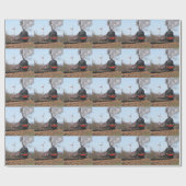 イギリスIII蒸気の列車 ラッピングペーパー (フラット)