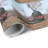 イギリスIII蒸気の列車 ラッピングペーパー (ロールコーナー)