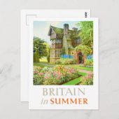イギリスin夏ヴィンテージ旅行はがき ポストカード (正面/裏面)