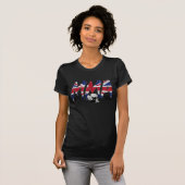 イギリスMMAのスカルの女性Tシャツ Tシャツ (正面フル)