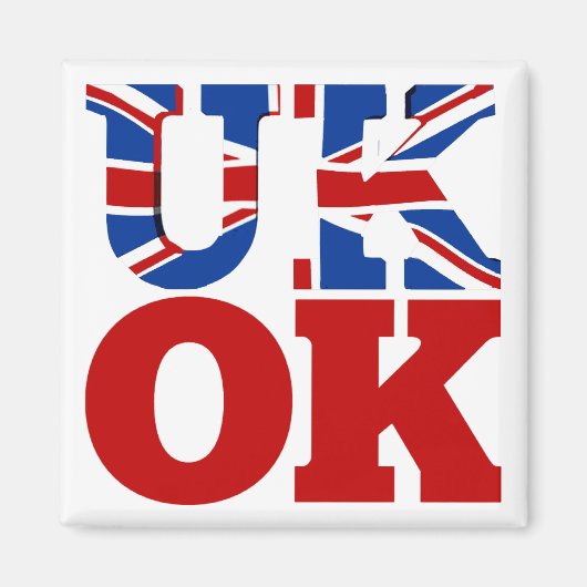 イギリスOK!より良く一緒に マグネット (正面)