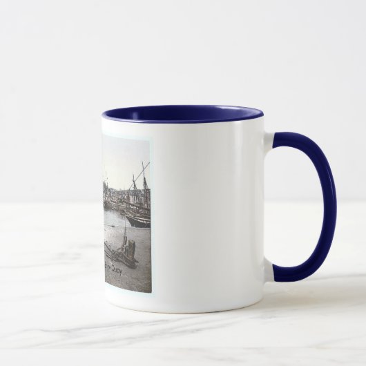 イギリスPadstowクウェイのマグ マグカップ (右)