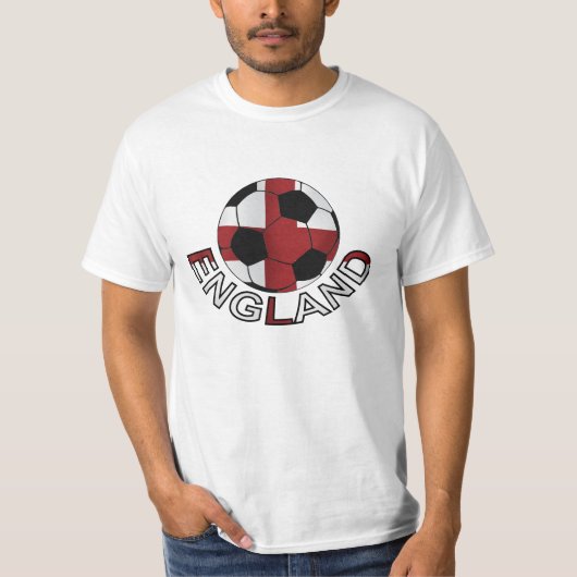 イギリスstゲオルゲスの十字のサッカーボール tシャツ (正面)