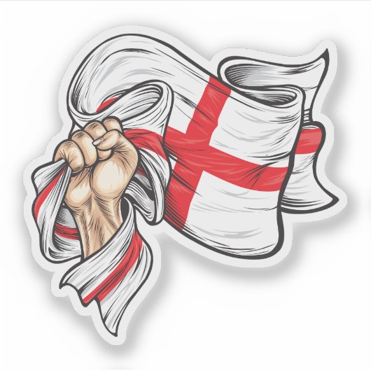 イギリスTシャツの第1回国旗保持国 シール (正面)