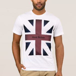 イギリスTシャツ- 1707旗(霧効果) Tシャツ