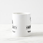イギリユーモアのあるスの牧羊犬 コーヒーマグカップ (中央)