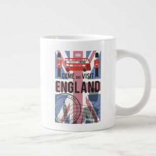 イギリ来スを訪問する ジャンボコーヒーマグカップ