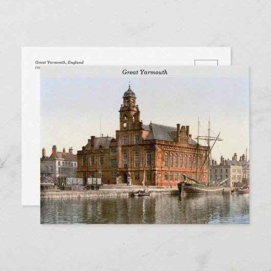 イギリ素晴らしス・ヤルマス(1900年c.) ポストカード (正面/裏面)