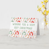 イギーメリークリスマスイタリアングレイハウンド カード (黄色い花)