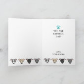 イギー犬パパ イタリアングレーハウンド かわいい 父の日 カード (内部)