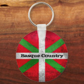 イクカスタムリ動揺してーニャ州バスク国旗: キーホルダー (正面)