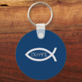 イクサス – クリスチャンの魚のシンボル キーホルダー (正面)
