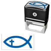 イクサス |クリスチャンの魚のシンボル セルフインキングスタンプ (インサイチュ)
