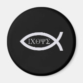 イクサス – クリスチャンの魚のシンボル マグネット (正面)