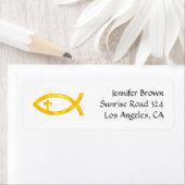 イクサス |クリスチャンの魚のシンボル ラベル (インサイチュ)