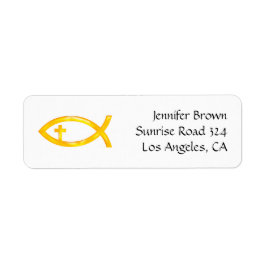 イクサス |クリスチャンの魚のシンボル ラベル