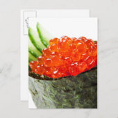 イクラ軍艦巻き寿司 ポストカード (正面/裏面)