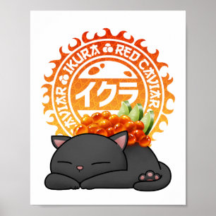 イクラ・サケの卵すし猫 ポスター
