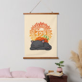 イクラ・サケの卵すし猫 吊り下げ型タペストリー (寝室)