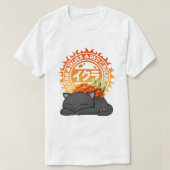 イクラ・サケの卵すし猫 Tシャツ (デザイン正面)