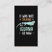 イグおもしろいアナオーナーペットユーモアリザード引用文 名刺 (正面)