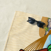 イグおもしろいアナ勤務外 ビーチタオル (インサイチュ)