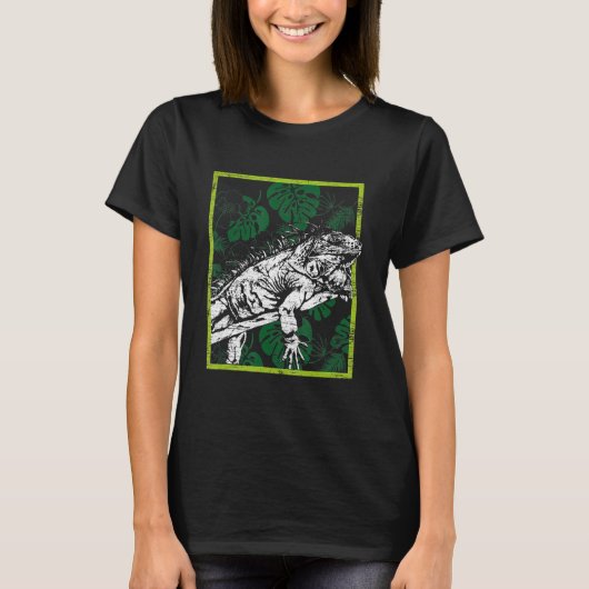 イグアナおもしろい愛好家のギフト Tシャツ (正面)