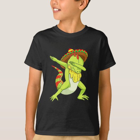 イグアナおもしろい Tシャツ (正面)