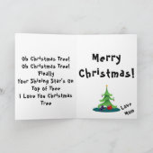 イグアナお洒落オ・クリスマスツリー カード (内部)