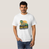 イグアナお洒落ファン向けデザイン Tシャツ (正面フル)