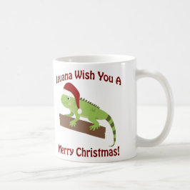 イグアナがあなたにクリスマスの挨拶をします コーヒーマグカップ