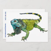 イグアナが家に帰る方法 招待状 (正面/裏面)