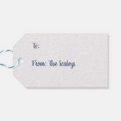 イグアナが聖降誕祭お目出とう ギフトタグ (裏面横)