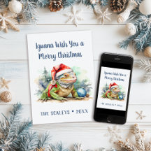 イグアナが聖降誕祭お目出とう