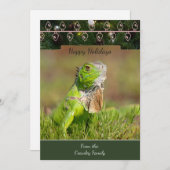 イグアナのクリスマスカード シーズンカード (正面/裏面)