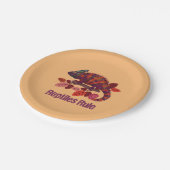 イグアナのトカゲ、ハ虫類の規則 ペーパープレート (アングル)