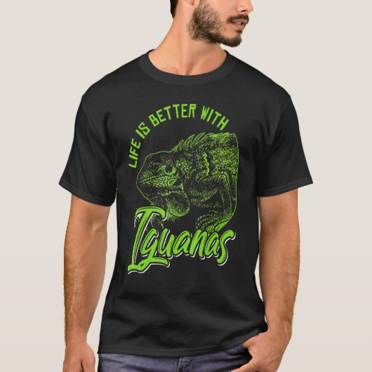 イグアナのトカゲ Tシャツ (正面)
