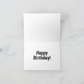 イグアナのバースデー・カード カード (内部)