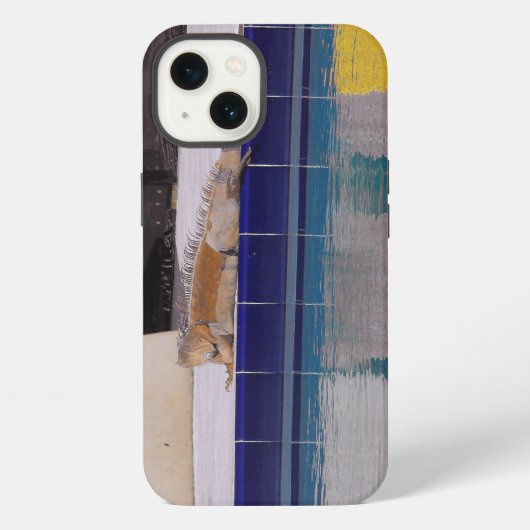 イグアナのプール iPhoneケース (裏面)