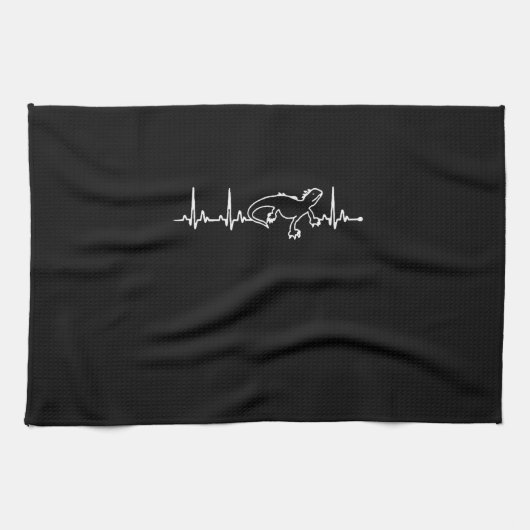 イグアナの心拍 キッチンタオル (横)