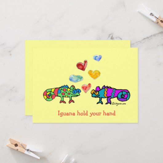 イグアナの手を握って カード (正面/裏面インサイチュ)