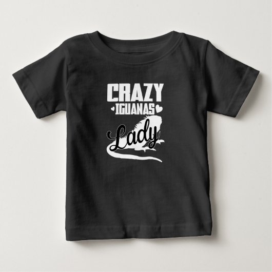 イグアナの狂ったお嬢さん ベビーTシャツ (正面)