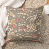 イグアナの皮の茶色のサンゴ クッション (ブランケット)