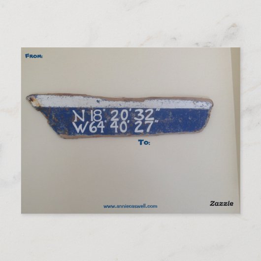 イグアナの砂の彫刻の郵便はがき ポストカード (裏面)